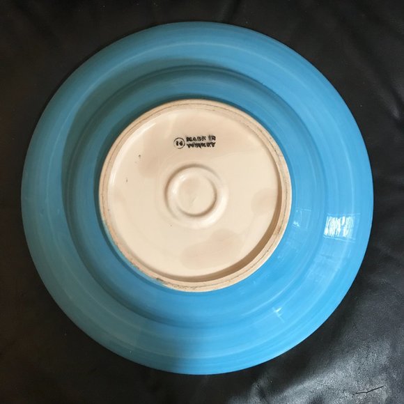 13 inches+ floral ceramic platter - Picture 2 of 7